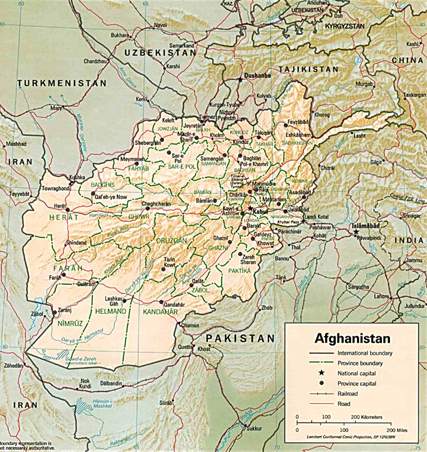 Map of Afghanistan