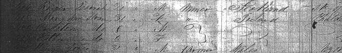 Passenger Manifest showing arrival of Creaton Sloan in America