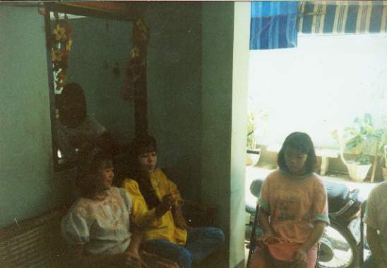 Prostitutes waiting for Customers in Maesai, Northern Thailand