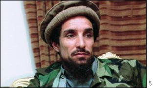 Ahmed Shah Masood wearing Afghan Hat