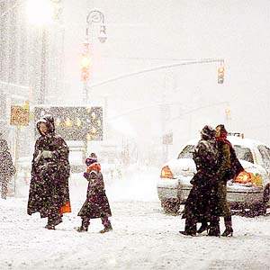 The blizzard on December 30, 2000
