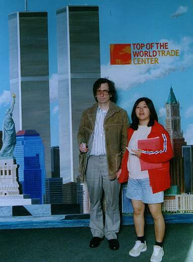 Sam and Kayo at the Top of the World Trade Center